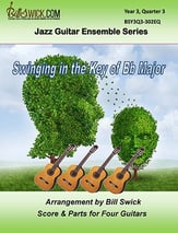 Swinging in the Key of B-flat Major Guitar and Fretted sheet music cover